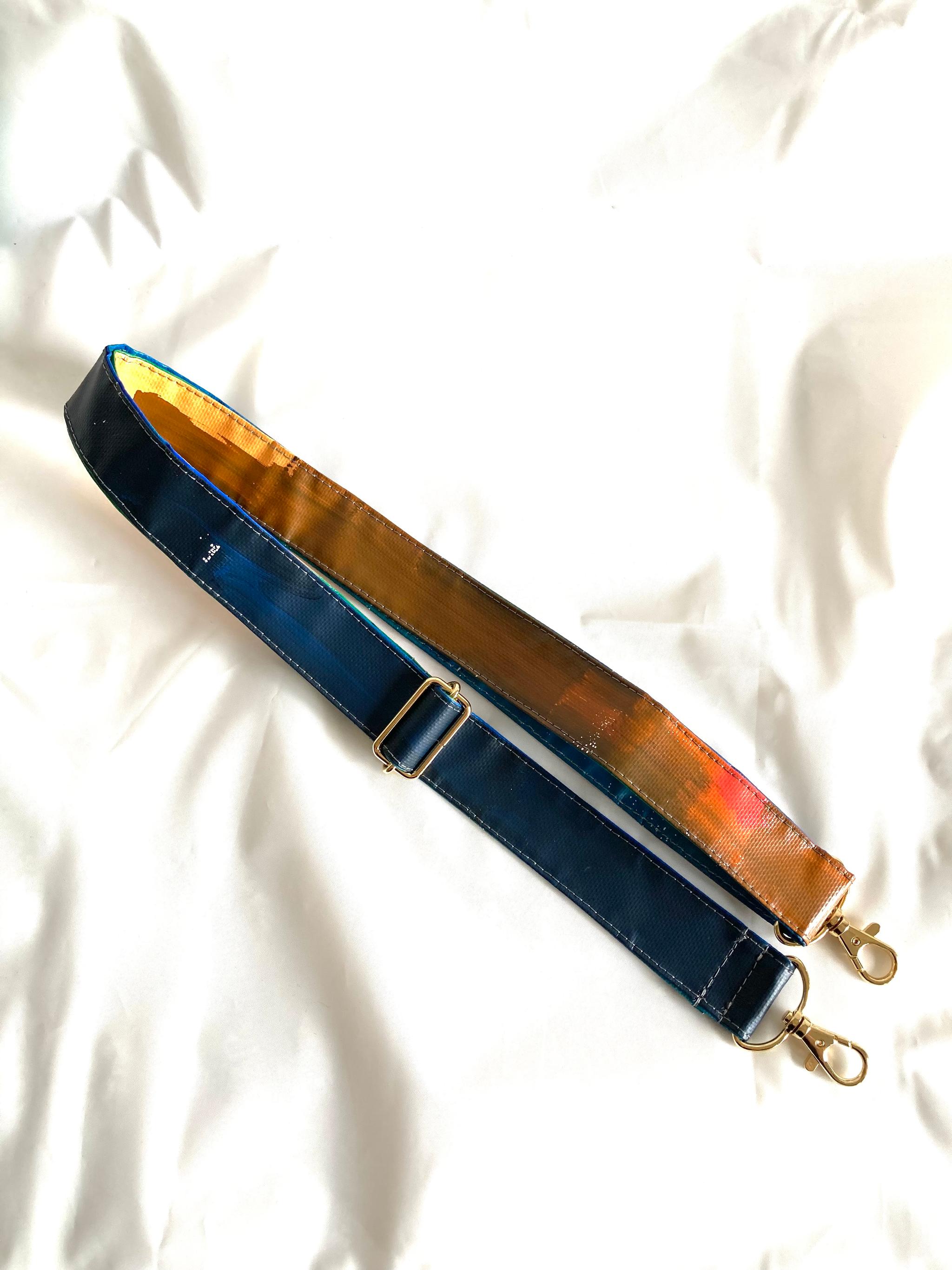 【ペイント　ショルダーストラップ　SS5011】斜めがけ/バッグストラップ/防水/2way/アート/1点物