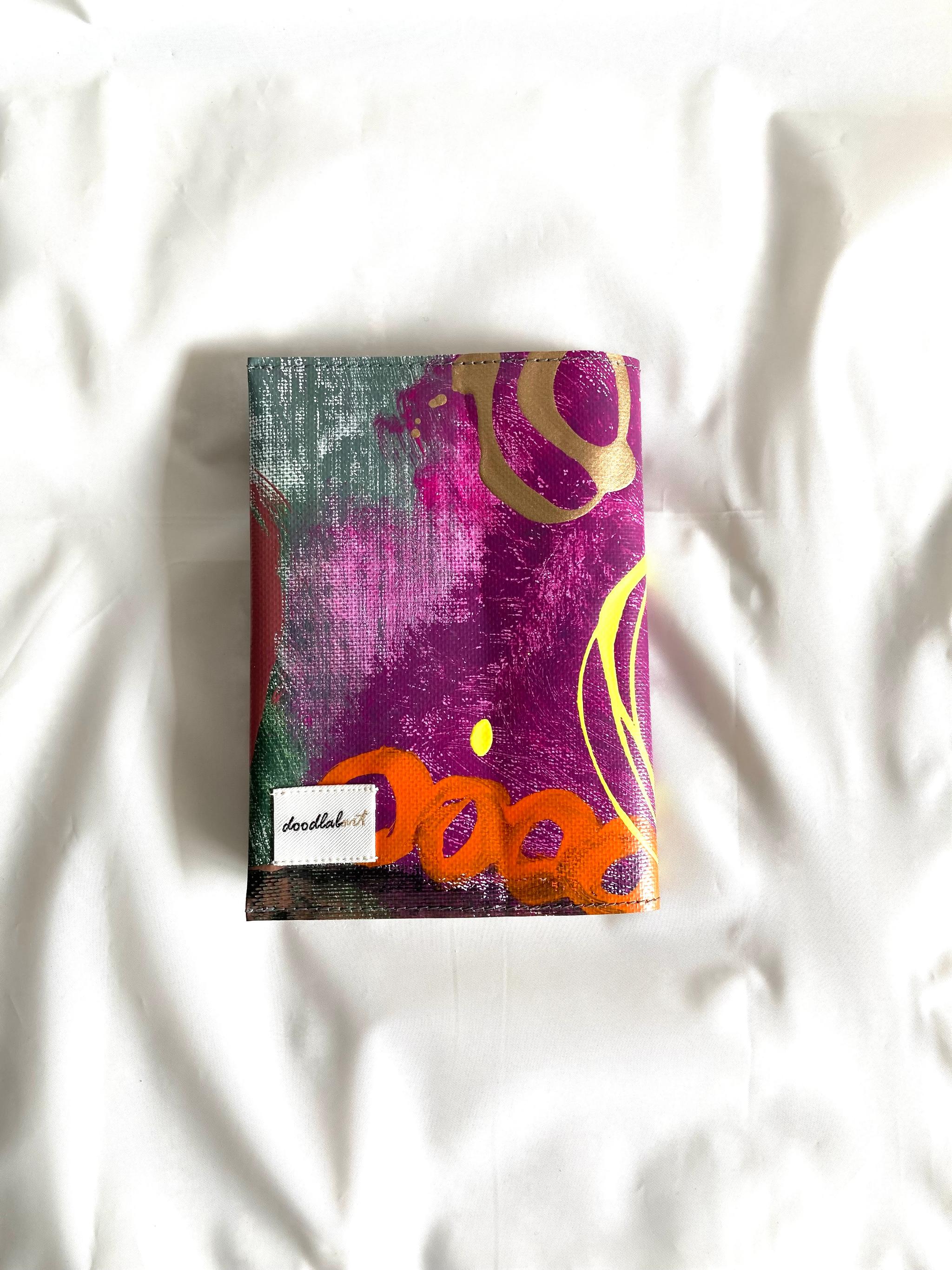 【ペイント　ブックカバー　BC1014】文庫本/防水/アート/1点物