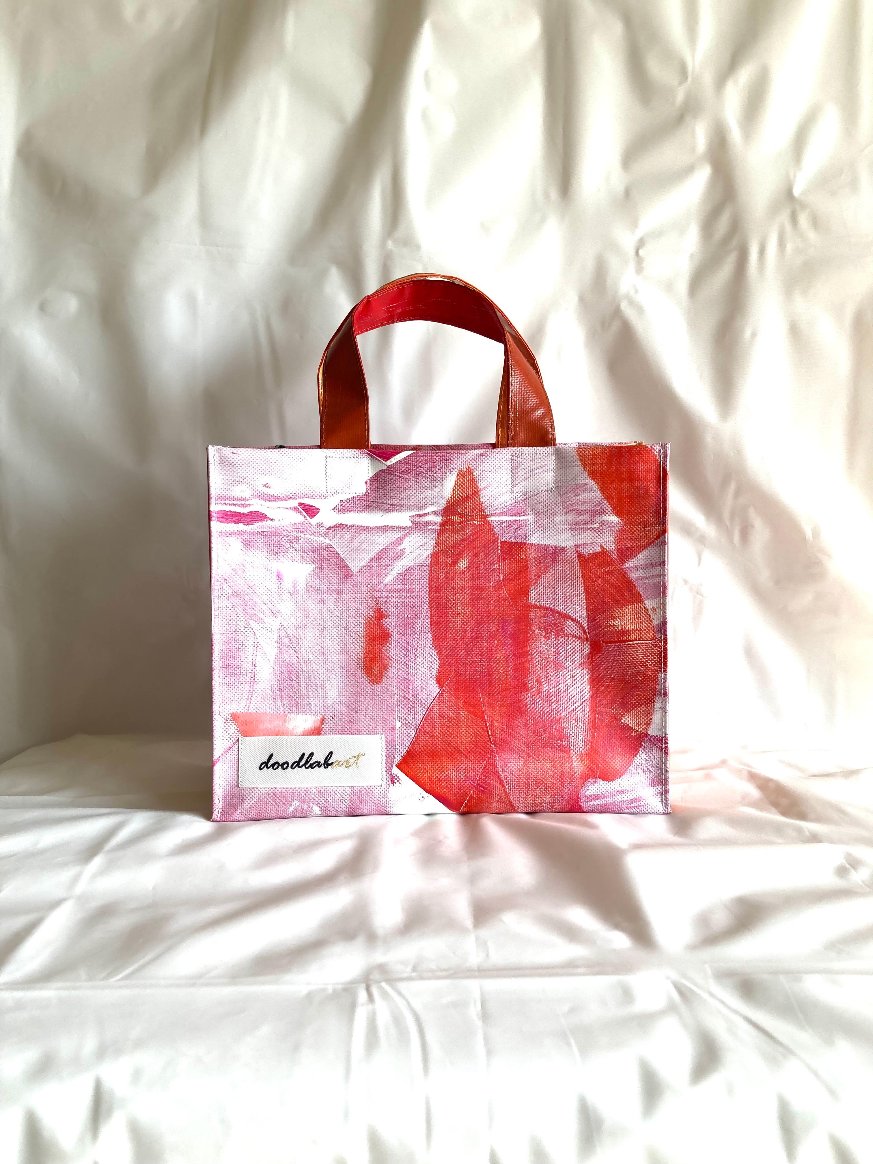 【ペイントトート　Mサイズ　STM6010】トートバッグ/防水/アート/2way/1点物