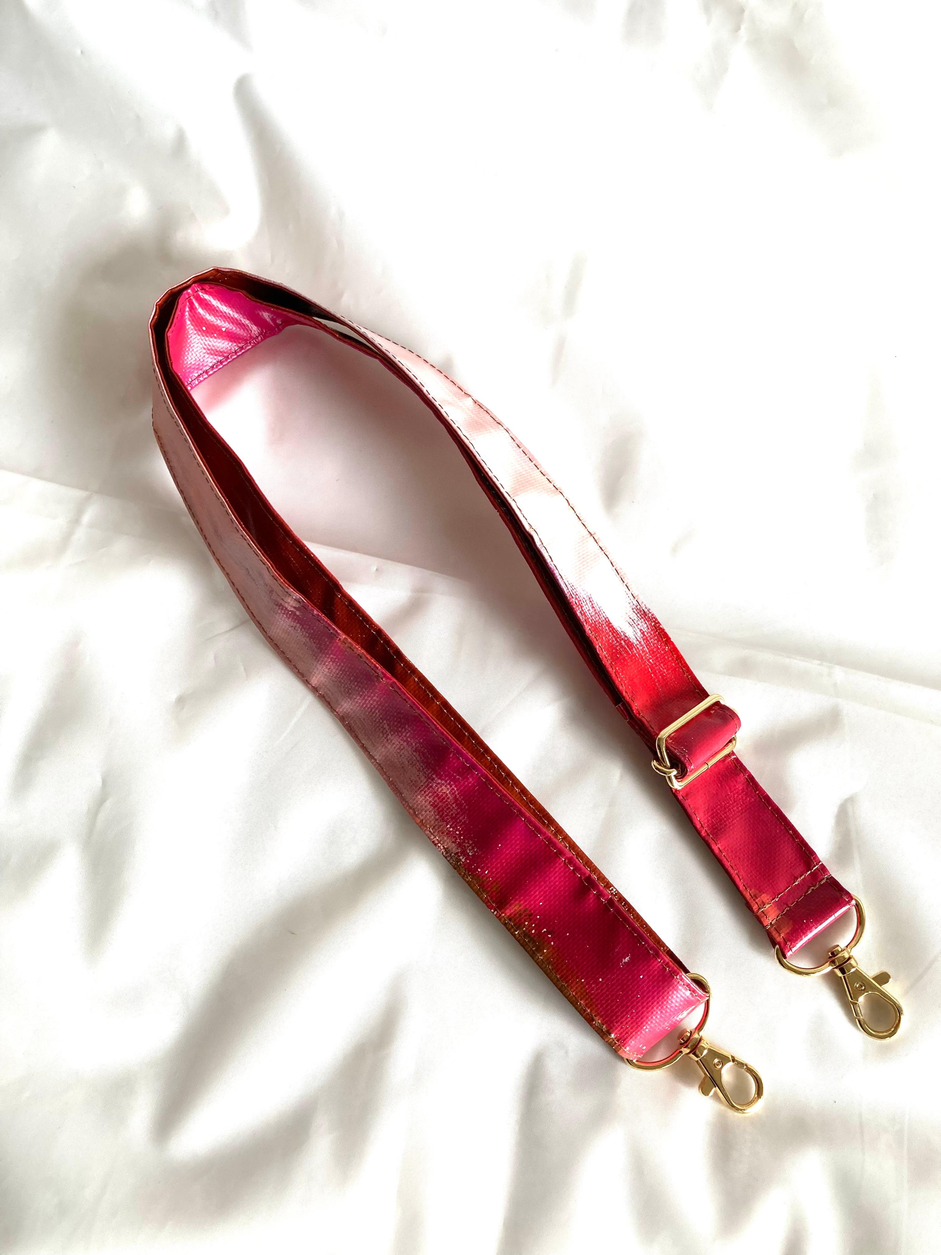 【ペイント　ショルダーストラップ　SS5022】斜めがけ/バッグストラップ/防水/2way/アート/1点物1枚目の画像