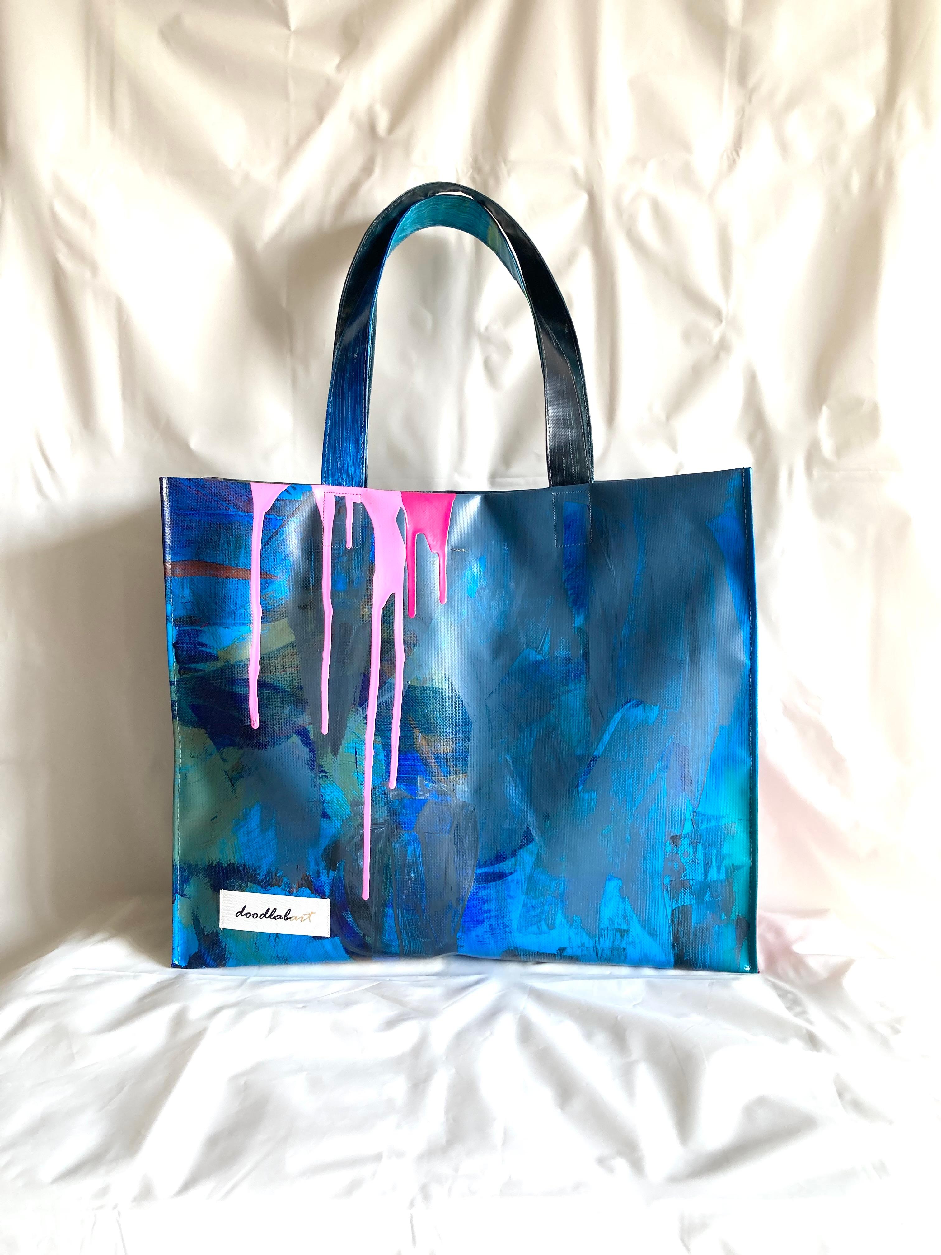 【ペイントトート　肩掛けタイプ　XLサイズ　STXL8009】1枚目の画像