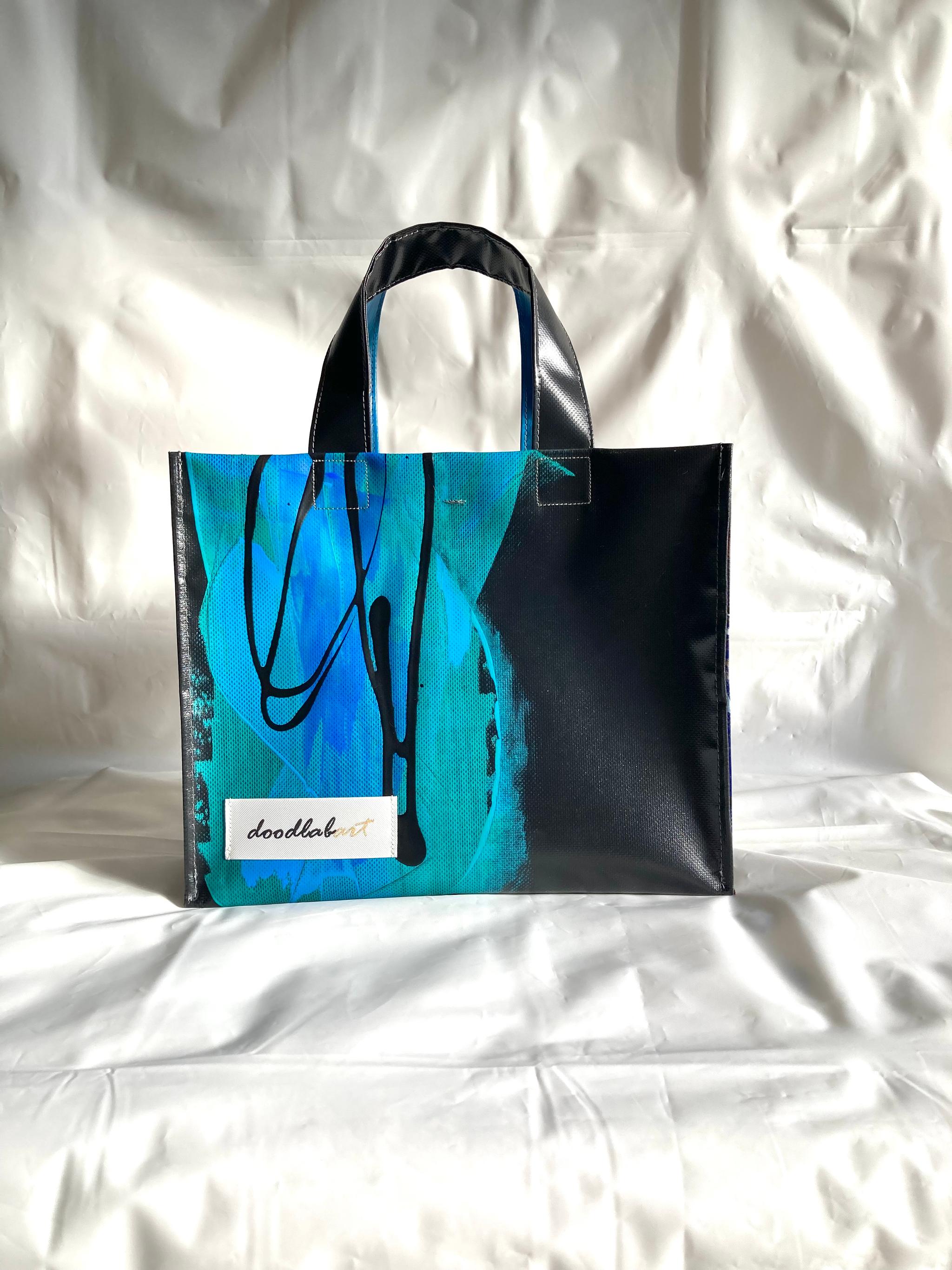 【ペイントトート　Mサイズ　STM6017】トートバッグ/防水/アート/2way/1点物