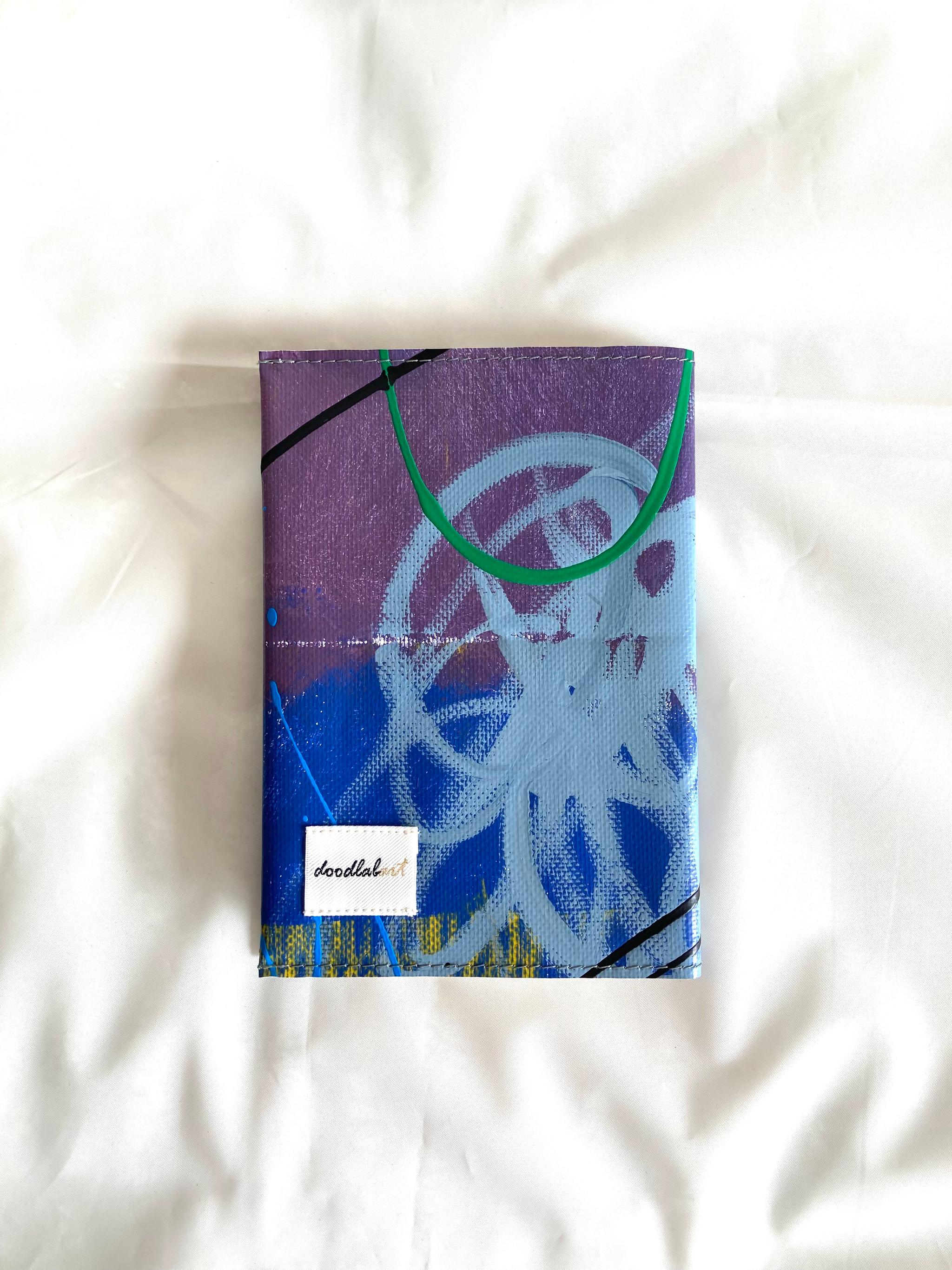 【ペイント ブックカバー BC1017】文庫本/防水/アート/1点物1枚目の画像