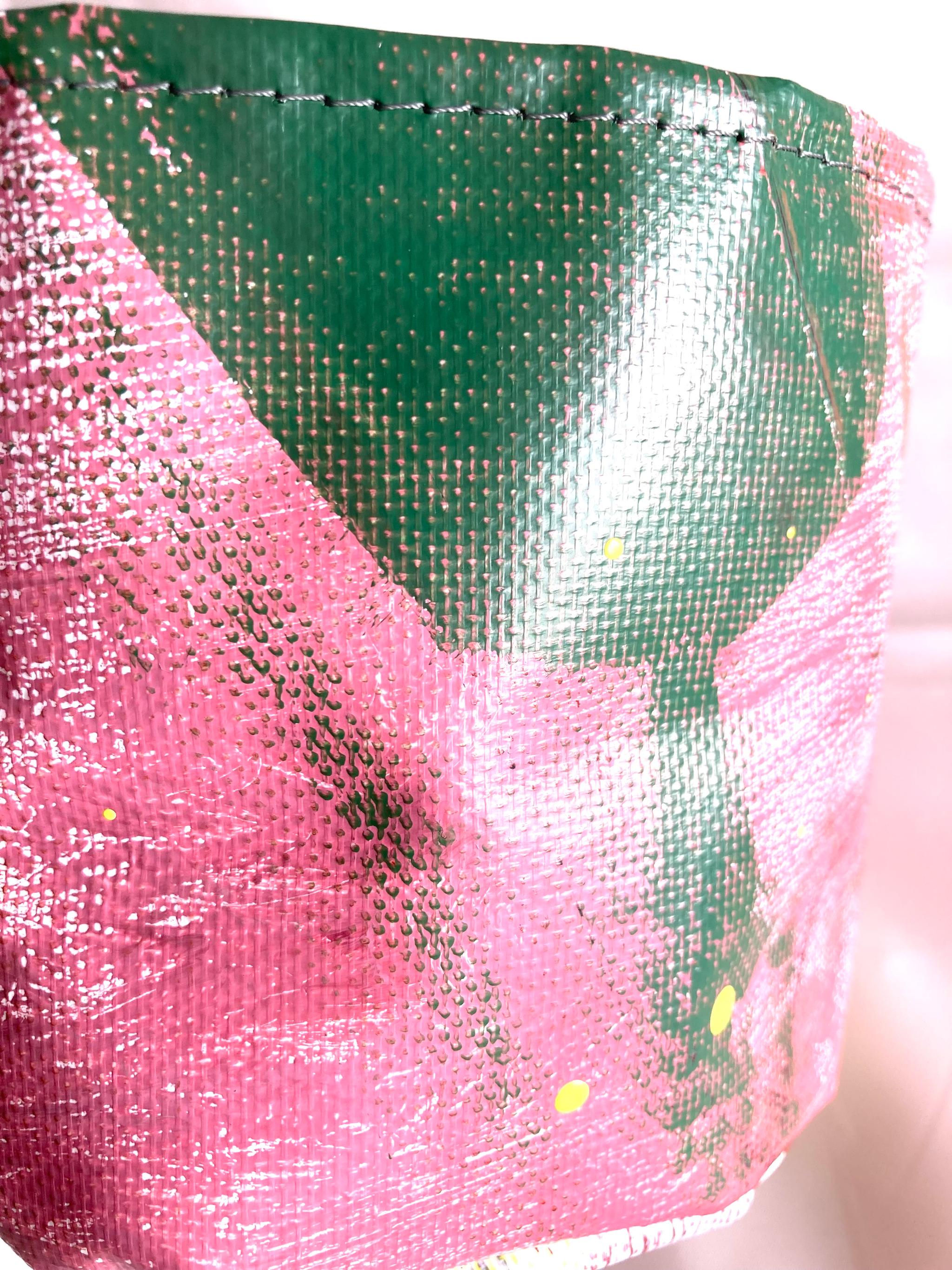 【ペイント 鉢カバー Sサイズ PMS5019】プランターカバー/3号/4号/観葉植物/インテリア/アート/1点物 | 10枚目