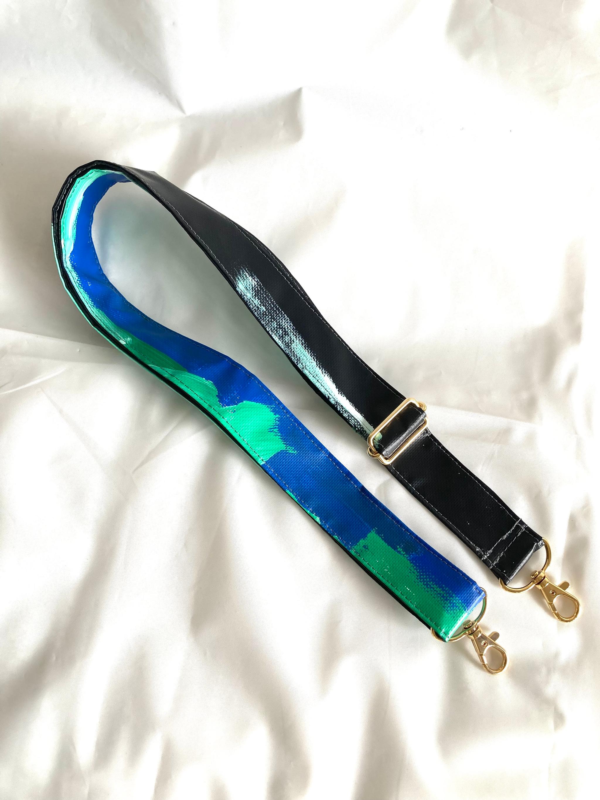 【ペイント ショルダーストラップ SS5016】斜めがけ/バッグストラップ/防水/2way/アート/1点物1枚目の画像